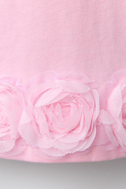 ZARA ФУТБОЛКА С КОНТРАСТНЫМИ ЦВЕТАМИ, РОЗОВЫЙ