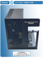 Внешний корпус для видеокарты Wikingoo L17-C100 + ZUMAX 750W, EGPU. Thunderbolt 3/4.