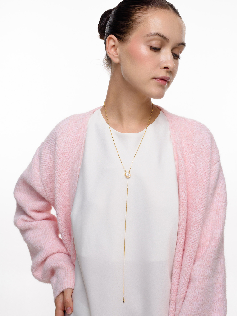 Колье "White Stone" Gold