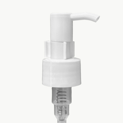 Дозатор для КРЕМА 24 белый с изогнутым  носиком и фиксатором