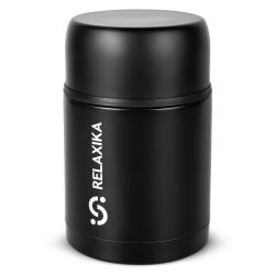 Термос для еды Relaxika 301 (0,7 литра), черный
