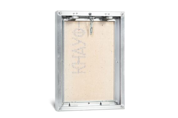 Люк под плитку нажимной Вектор 200х600 мм (ШxВ, 20х60 см) со съемной дверцей и уплотнителем, алюминиевый