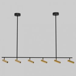 Светильник на штанге Eurosvet Epiphania 20252/6 LED черный/латунь