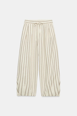 ZARA БРЮКИ В ПОЛОСКУ В ПИЖАМНОМ СТИЛЕ — ZW COLLECTION, ПОЛОСКИ