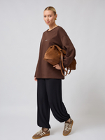 Лонгслив оверсайз из 100% хлопка