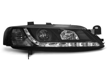 Передние фары Opel Vectra B daylight black