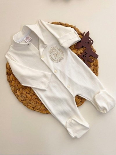 Комбинезон с вышивкой, чепчиком 395-кивм