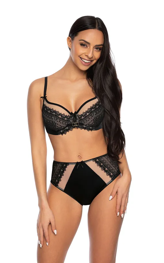 Трусы-слип F-3539-51 Marion Bezowo-Czarny