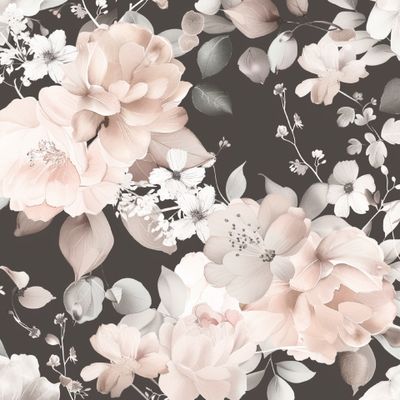 Бежевые розы на темном фоне