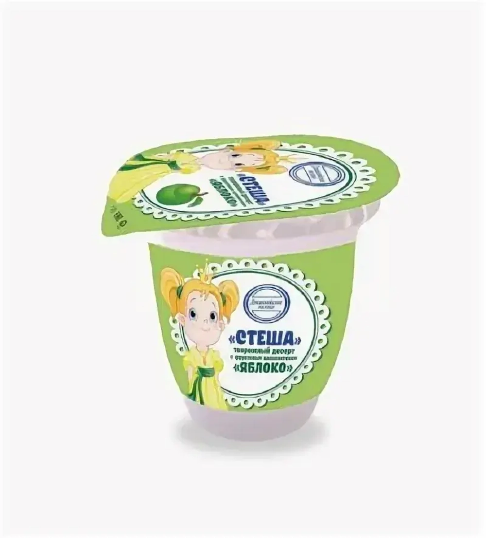 Творожный десерт яблоко, Стеша 150 гр.