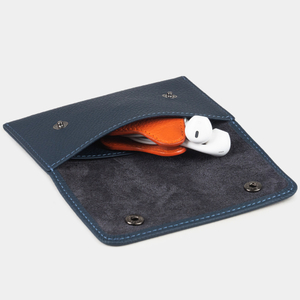 Кофр для украшений Medium из кожи теленка, синего цвета