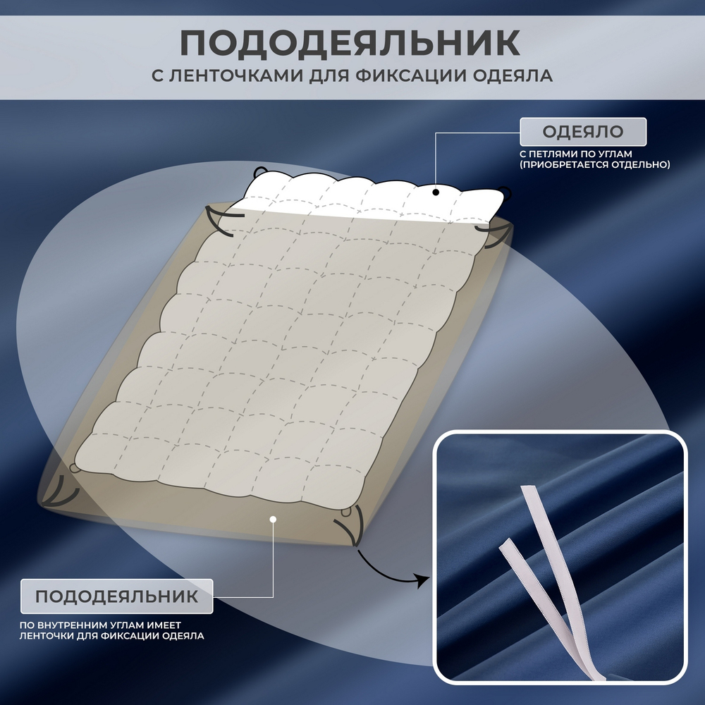 Комплект постельного белья Однотонный Сатин Премиум OCP018