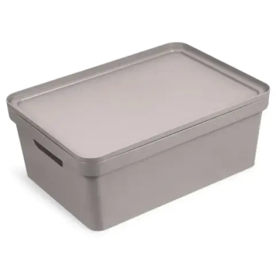 Коробка для хранения Фортуна 380х150 коричнево-серая С746КСЕР (комплект 6 шт)