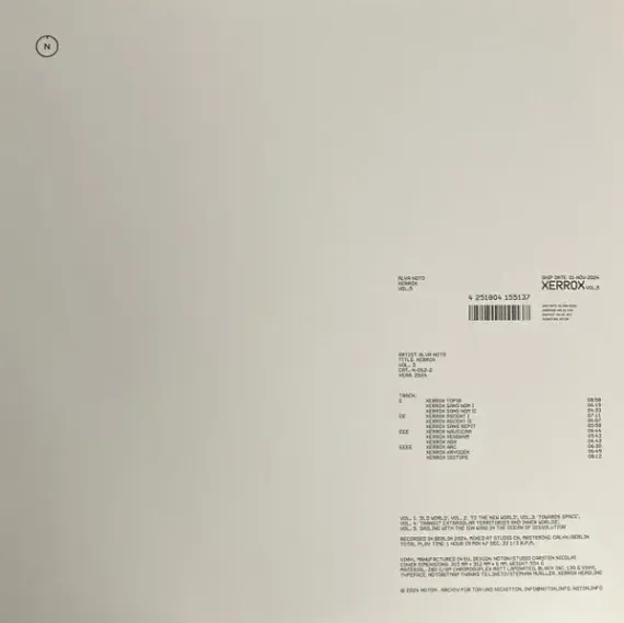 Alva Noto – Xerrox Vol.5 2LP