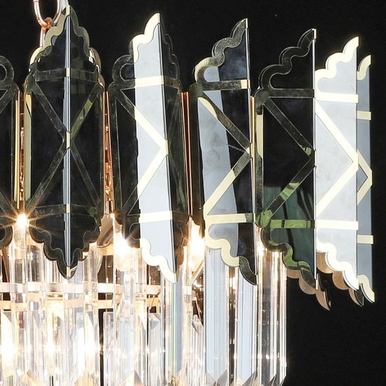 Люстра потолочная Reluce E27  02202-0.4-07 FGD+BK