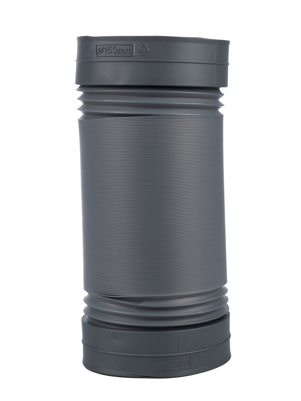 пластиковая гофра, диаметр 150 мм, длина до 1,5 м