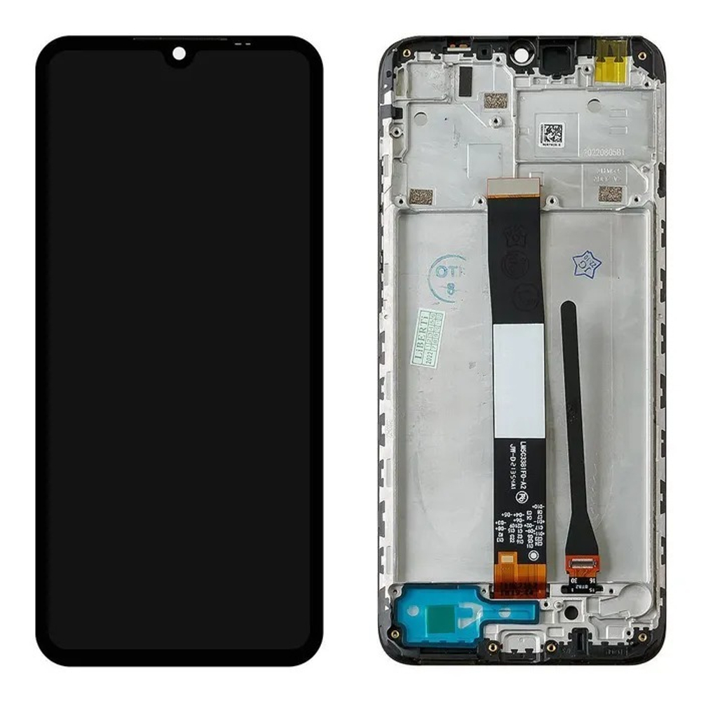 Дисплей для Xiaomi Redmi 9A/Redmi 9C/Redmi 10A с тачскрином и рамкой Черный - OR (SP)