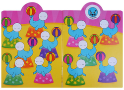 Наклейки-смайлики. В цирке