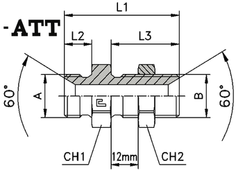 Соединение P BSP 1/4 - BSP 1/4 ATT
