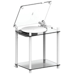 Стол для виниловых пластинок и проигрывателя Transparent Turntable, белый