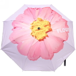 Зонт механический ветроустойчивый, матовая ручка «BESTzontik - lira», нежно сиреневый, длина 25см, d-110см