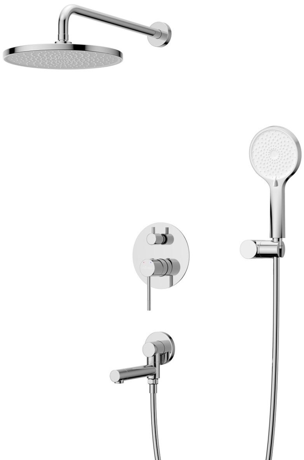 Душевой комплект встраиваемый CEZARES RELAX-VDSET-01 с изливом