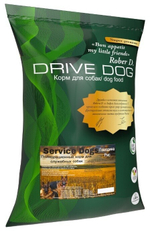 DRIVE DOG Service Dogs полнорационный корм для служебных собак говядина с рисом