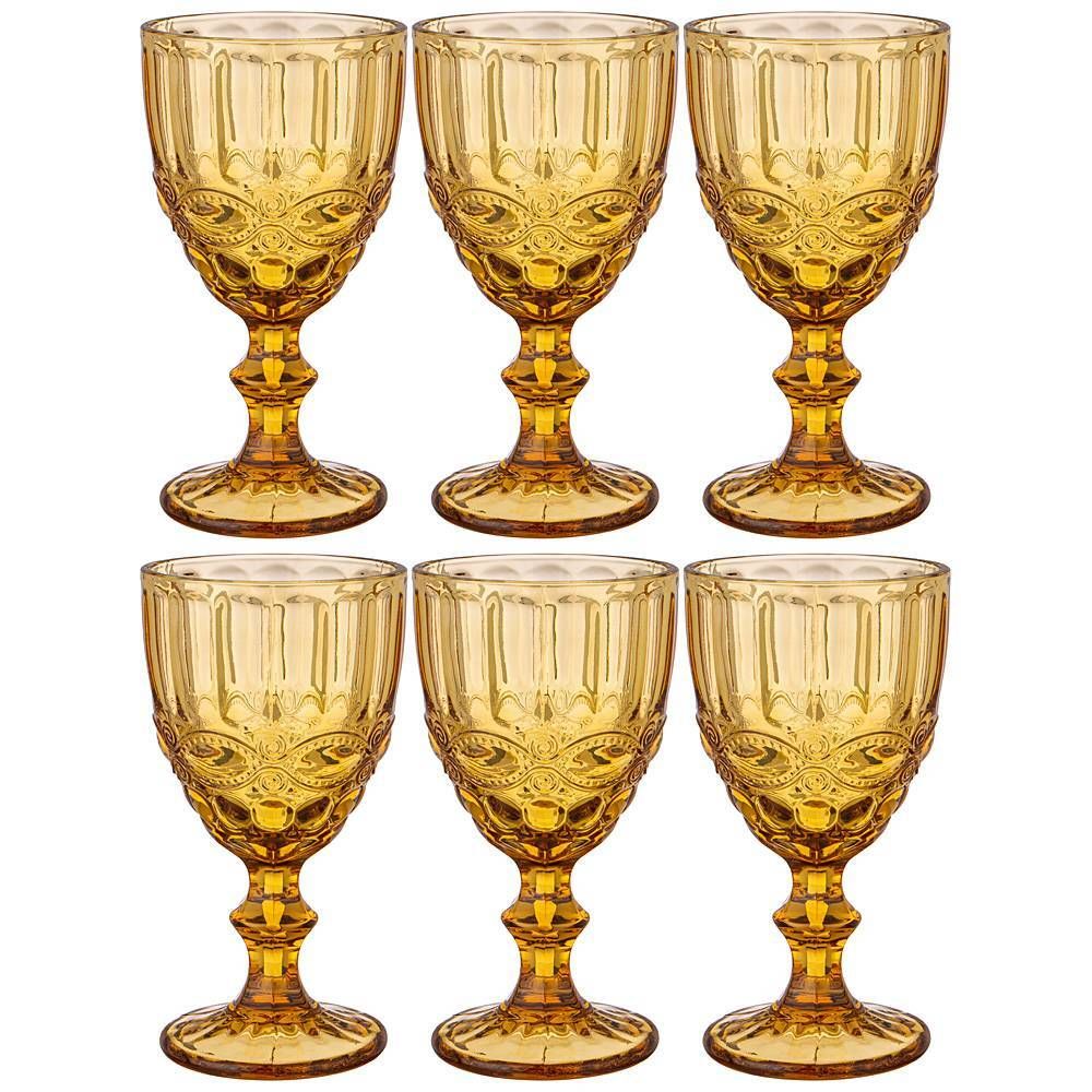 НАБОР БОКАЛОВ ДЛЯ ВИНА "СЕРПЕНТИНА" ИЗ 6ШТ. СЕРИЯ "MUZA COLOR" 300МЛ. / В=17 СМ (КОР=4НАБ.)