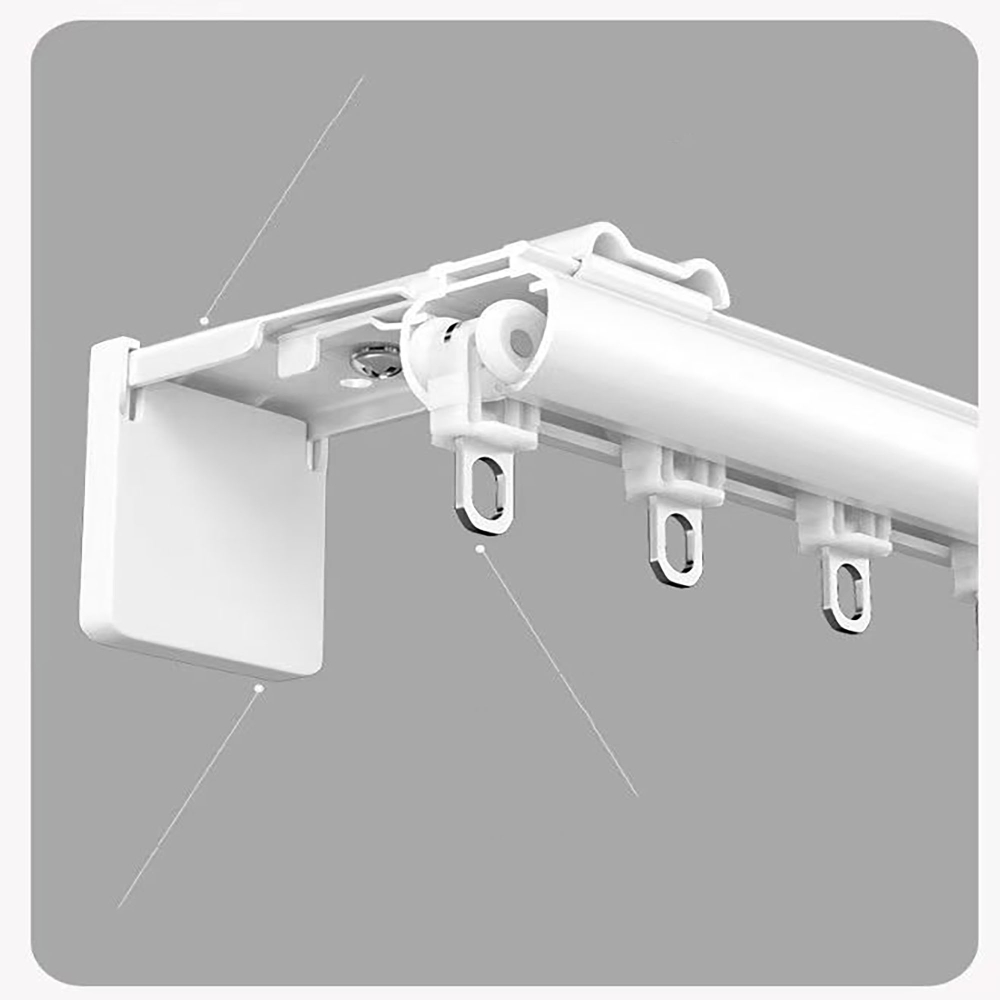 Прочный алюминиевый карниз для штор, настенный монтаж