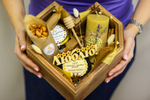 Медовый подарочный набор HoneyForYou "Love Box" в деревянном ящике