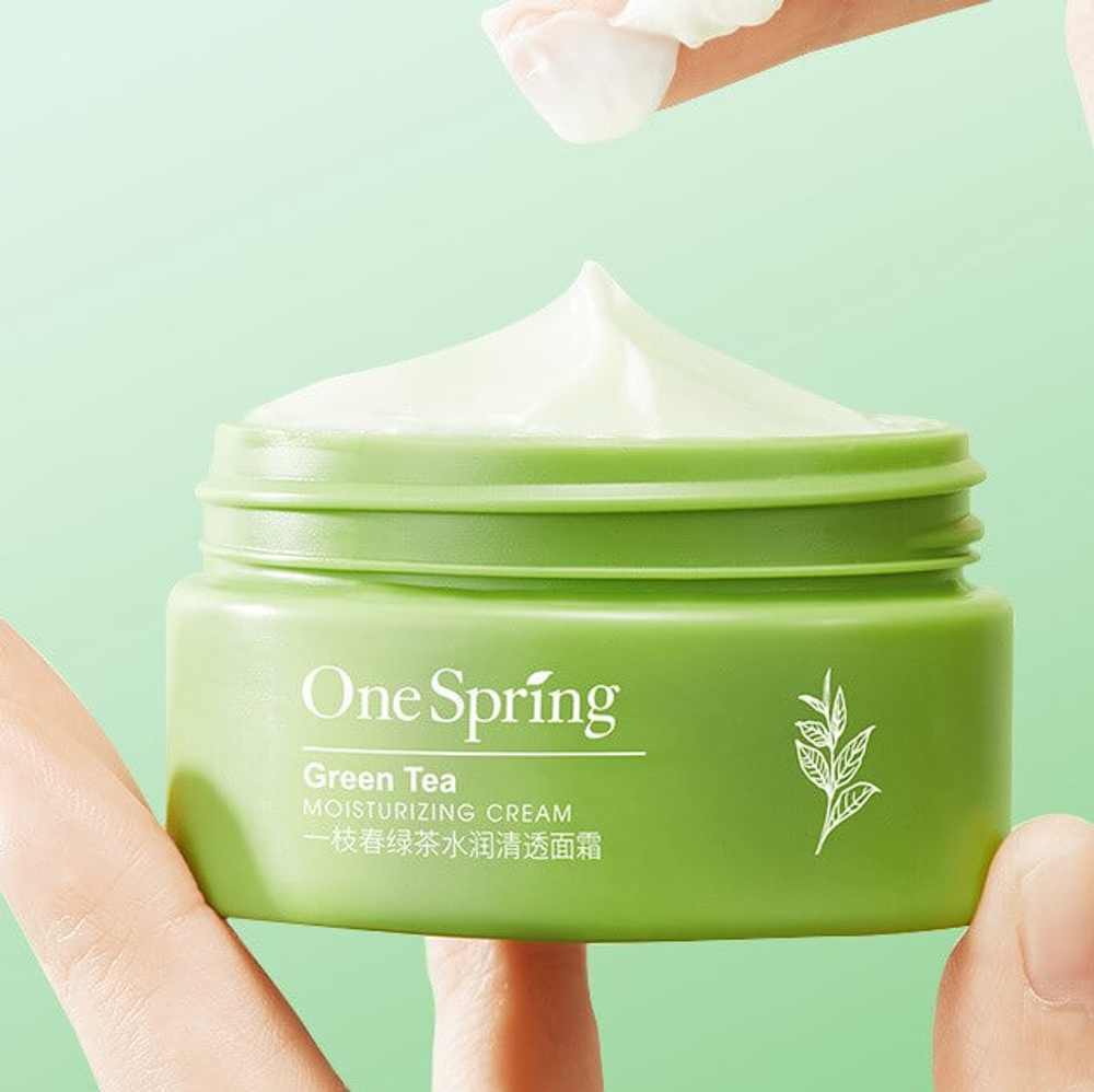 Крем для лица с экстрактом зелёного чая, 50г