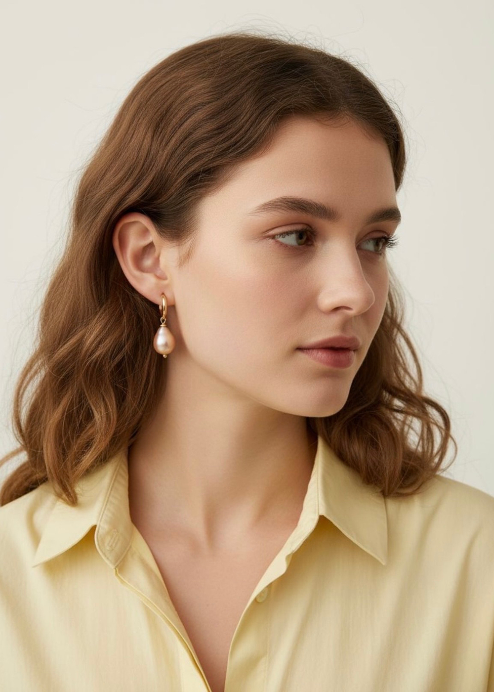 Серьги Рапунцель с жемчугом