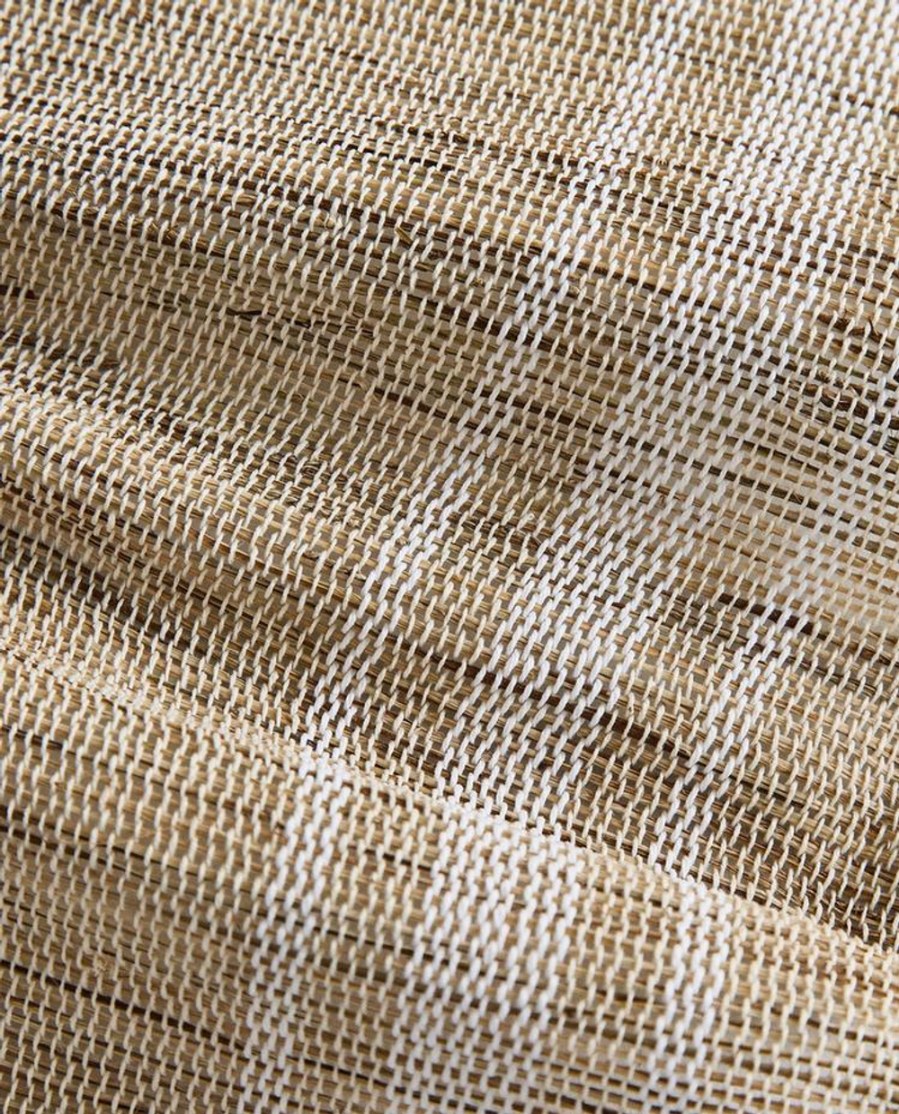 ZARA HOME ПОДСТАВКА ПОД СТОЛОВЫЕ ПРИБОРЫ ИЗ РАМИ В ПОЛОСКУ, СВЕТЛО-БЕЖЕВЫЙ