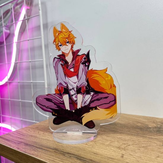 Фигурка акриловая Genshin Impact Тарталья Кошка