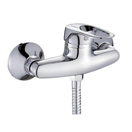 Смеситель для душа с лейкой и шлангом, без излива Hansen H20030, цвет хром