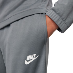 Детский теннисный костюм Nike Kids Dri-Fit Poly Knit Full Zip - smoke grey/light smoke grey/white