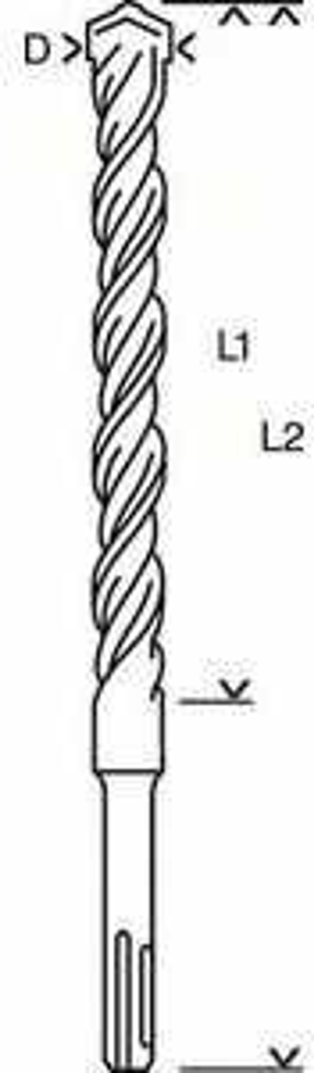 Бур для перфоратора BOSCH SDS+ 10х250х315мм  (1618596315) ОРИГИНАЛ