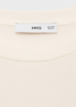 Джемпер из смесовой шерсти с круглой горловиной