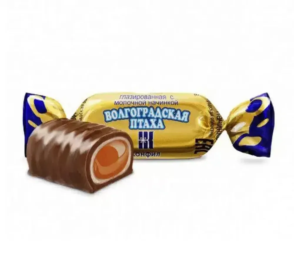 Конфеты "Волгоградская птаха" карамель с мол. начинкой вес.