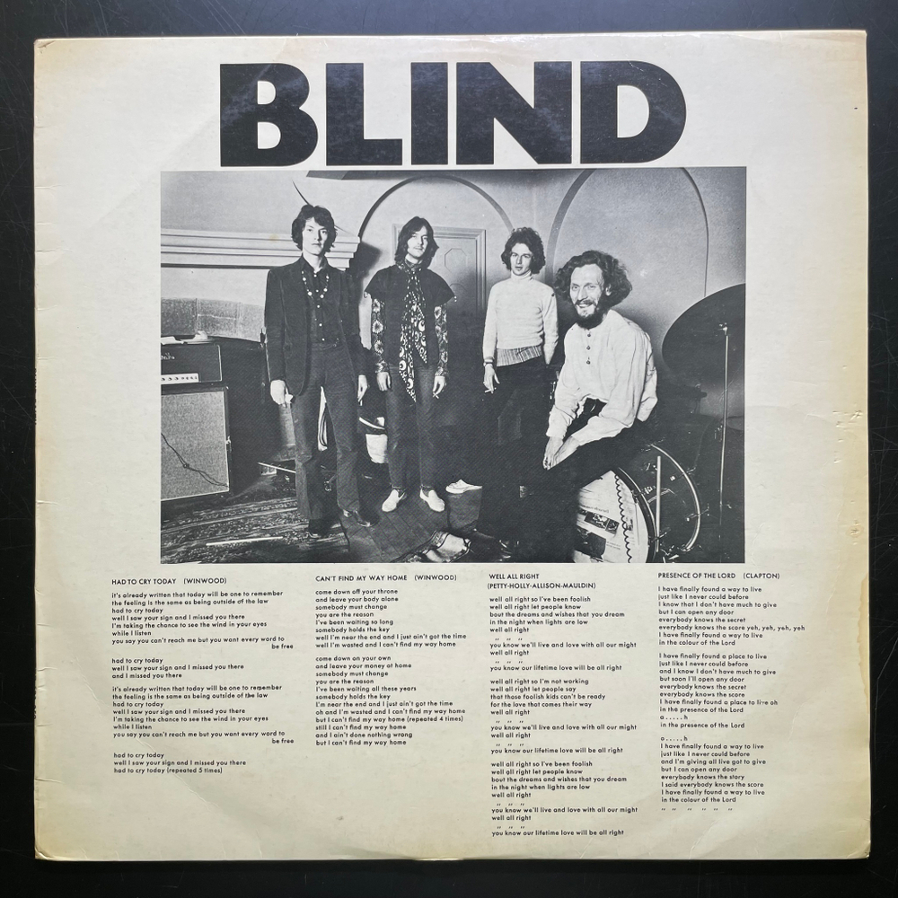 Blind Faith ‎– Blind Faith (Скандинавия)