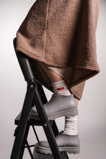 Юбка-трапеция из плюшевой ткани, какао