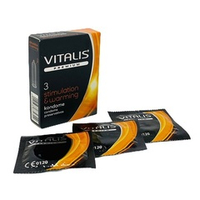 Презервативы С согревающим эффектом №3 Vitalis Premium Stimulation&Warming