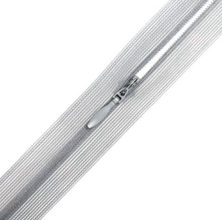 Молния н/р потайная  "Gamma"  / "BLITZ" , 20 см, №329 серебр-серый