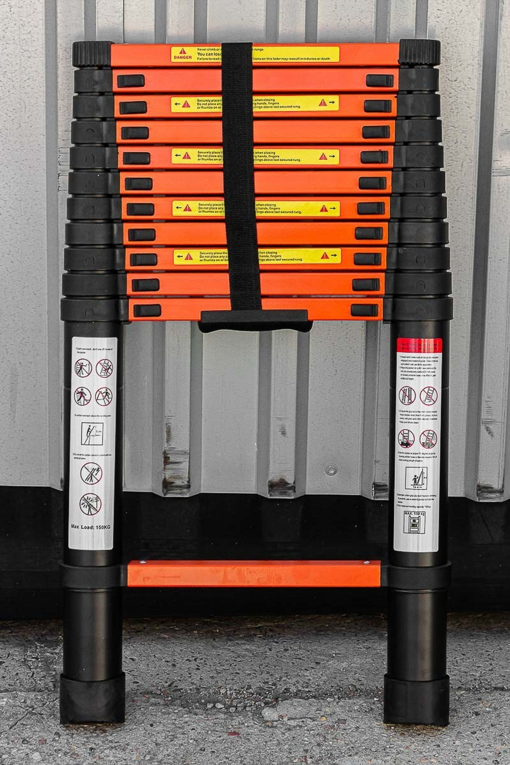 Лестница телескопическая алюм. бытовая 3.5м (12 ступ.) ISMA ISMA-UP350