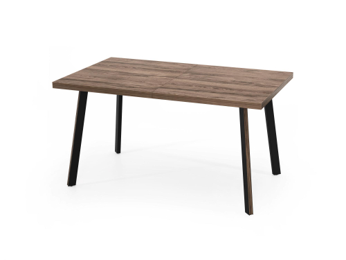 Стол Дублин 32 CRAFT М бабочка В2, ЛДСП (1200*800*380) Дуб Шоколад / черный/ЛДСП Дуб Шоколад