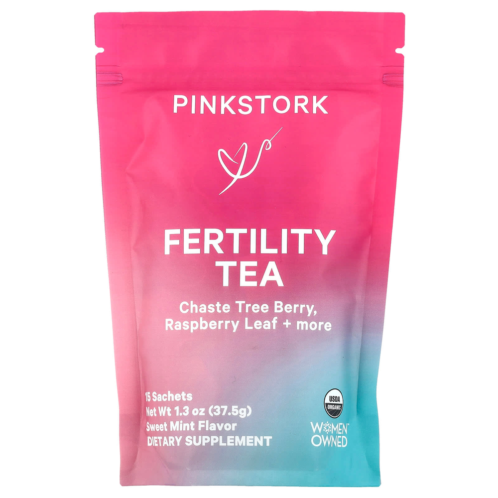 Pink Stork, Fertility Tea, сладкая мята, 15 пакетиков, 37,5 г (1,3 унции)