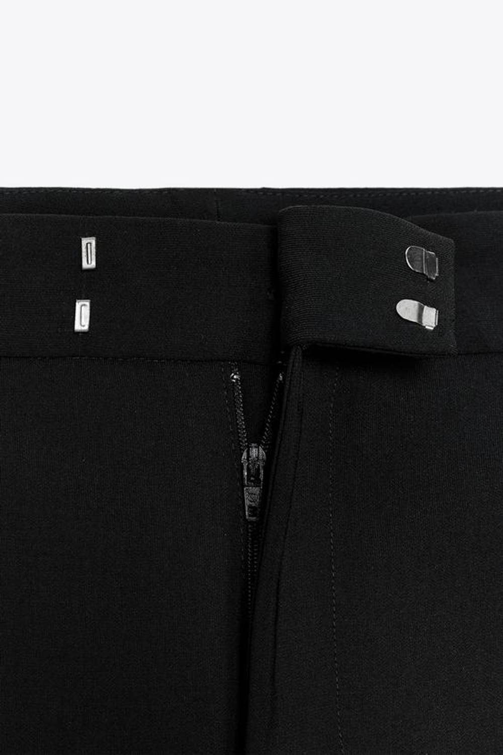 ZARA БРЮКИ ПРЯМОГО КРОЯ — ZW COLLECTION, ЧЕРНЫЙ