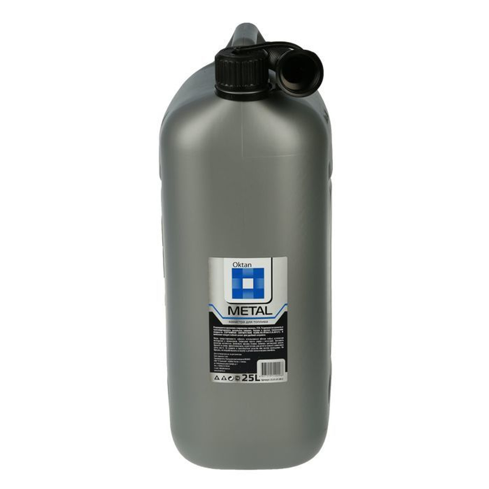 Канистра Oktan METAL, пластик, 25 л, серая