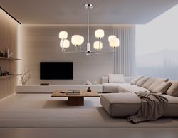 Ambrella Люстра на штанге с мрамором Ceramo Modern LH53003