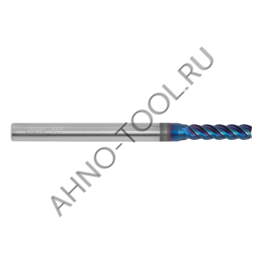 Фреза твердосплавная   6мм (L=75, l=20, хв=6) Z4 45° по закаленной стали BRHM-4EL-D6.0 HRC65 AHNO